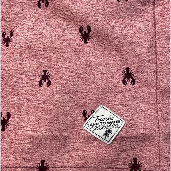 Trunks  red swim trunks size 32 crabs - Picture 5 of 10